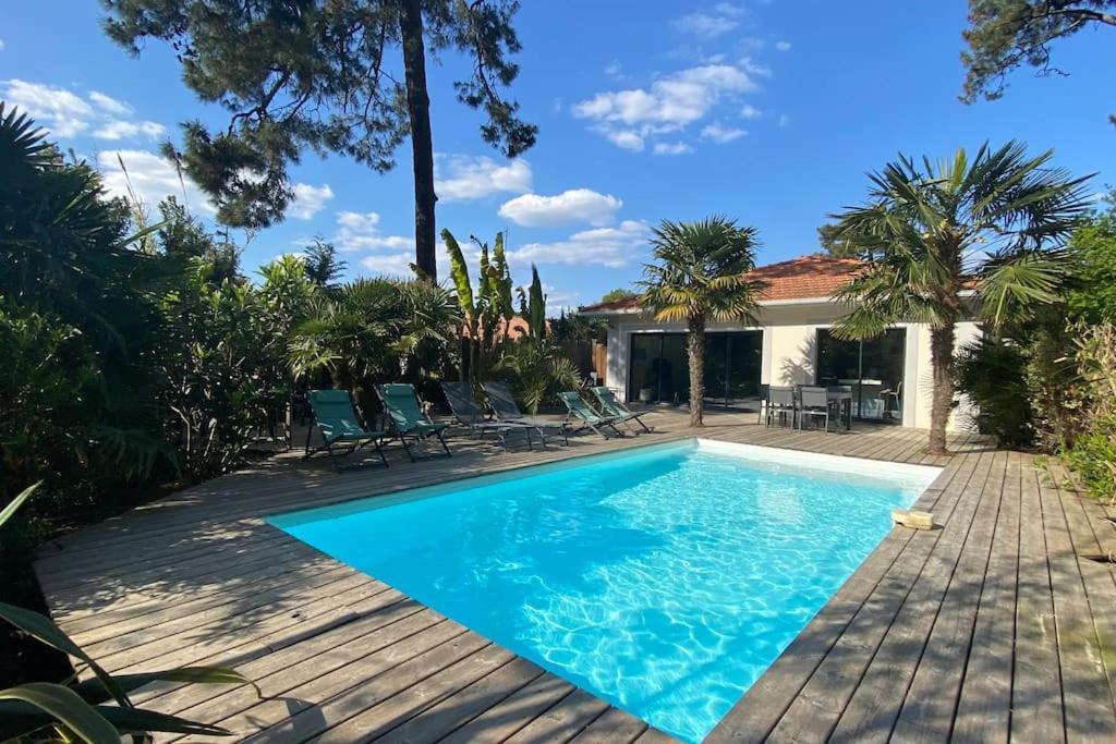 Villa Arcachon 12 Pers Avec Piscine Chauffee 1 Mai Au 30 Sept Экстерьер фото